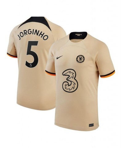 Men's Jorginho Gold Chelsea 2022/23 Third Replica Player Jersey $46.01 Jersey