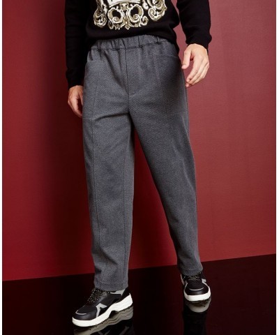 Men's Solid Textured Twill Pants Gray $17.50 Pants