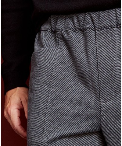 Men's Solid Textured Twill Pants Gray $17.50 Pants