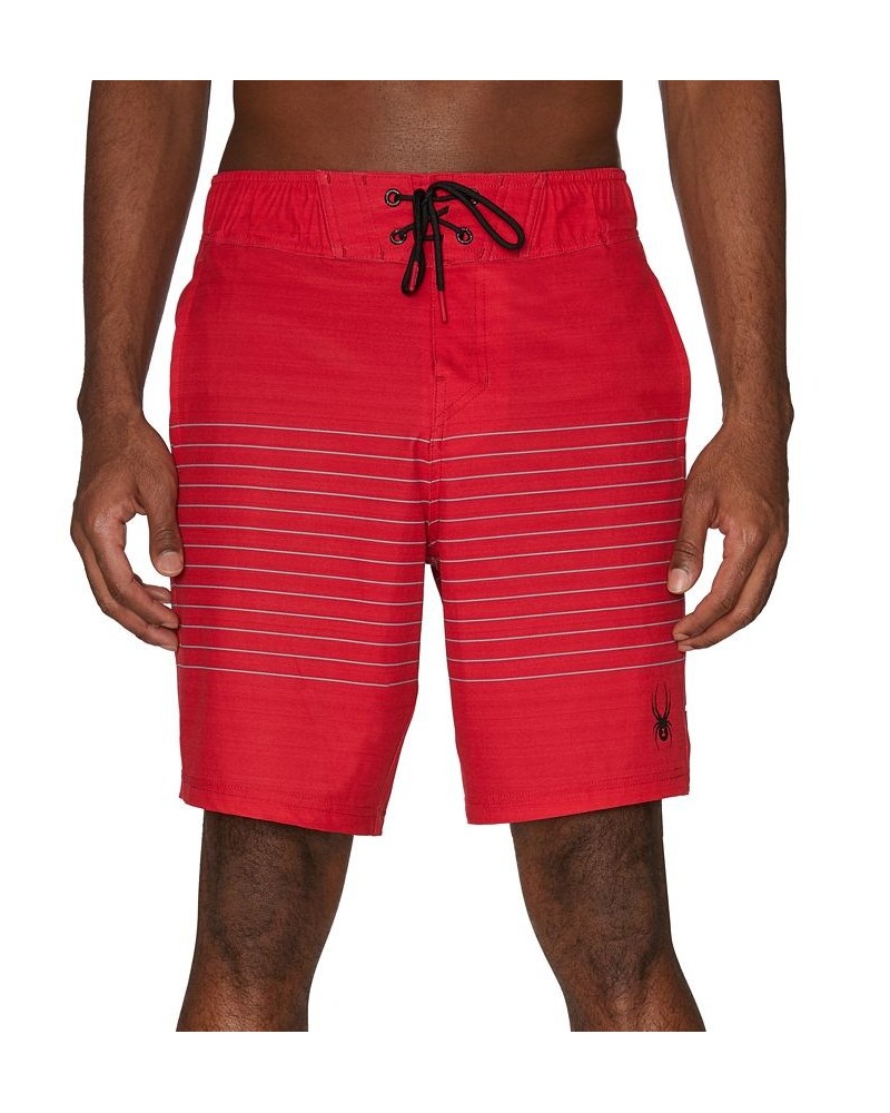 Men's 9" Striped Eboard Swim Shorts Pink $27.95 Swimsuits