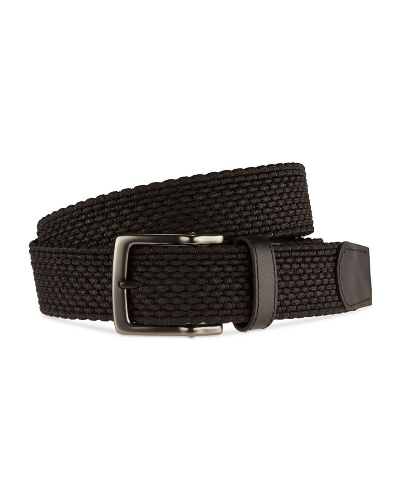 Men's Stretch Woven Belt Black $29.25 Belts