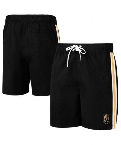 Men's Black Vegas Golden Knights Sand Beach Swim Shorts $19.78 Swimsuits