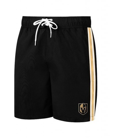 Men's Black Vegas Golden Knights Sand Beach Swim Shorts $19.78 Swimsuits