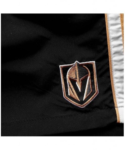 Men's Black Vegas Golden Knights Sand Beach Swim Shorts $19.78 Swimsuits