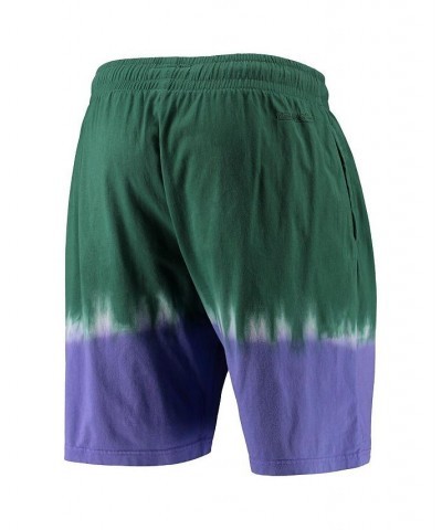 Men's Green and Purple Milwaukee Bucks Hardwood Classic Authentic Shorts $38.00 Shorts