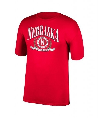 Men's Scarlet Nebraska Huskers Game Of The Century 50th Anniversary Team Arch Seal T-shirt $15.36 T-Shirts