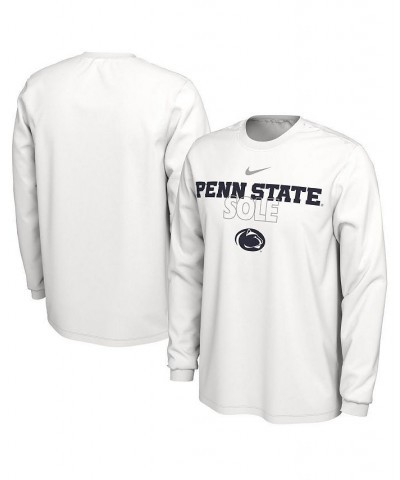 Men's White Penn State Nittany Lions On Court Long Sleeve T-shirt $26.99 T-Shirts