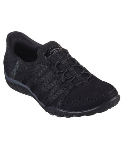 Women's Slip-Ins-Relaxed Fit- Breathe-Easy - Roll with Me Slip-On Casual Sneakers Black $50.35 Shoes