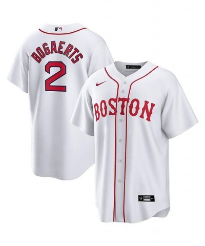 Men's Xander Bogaerts White Boston Red Sox 2021 Patriots' Day Official Replica Player Jersey $51.06 Jersey