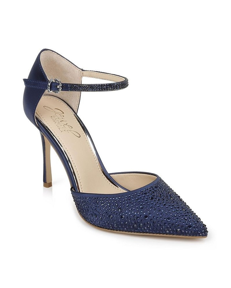 Women's Jailene Evening Pumps Blue $38.70 Shoes