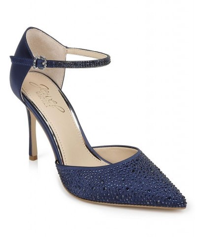 Women's Jailene Evening Pumps Blue $38.70 Shoes