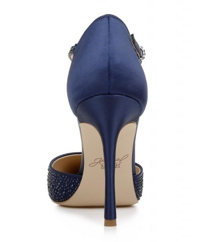 Women's Jailene Evening Pumps Blue $38.70 Shoes