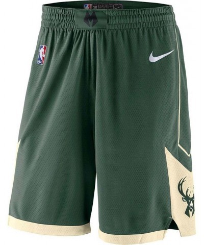 Men's Green 2019/20 Milwaukee Bucks Icon Edition Swingman Shorts $29.40 Shorts