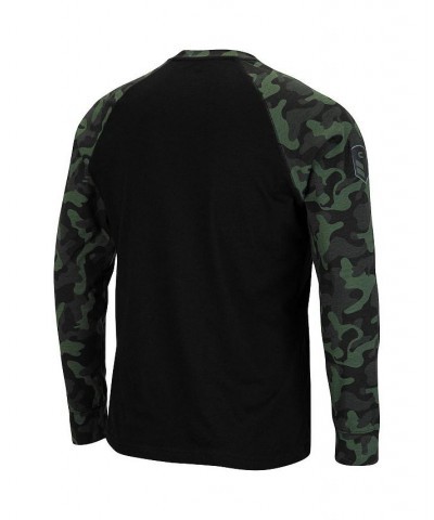 Men's Black Gonzaga Bulldogs OHT Military-Inspired Appreciation Camo Raglan Long Sleeve T-shirt $29.99 T-Shirts