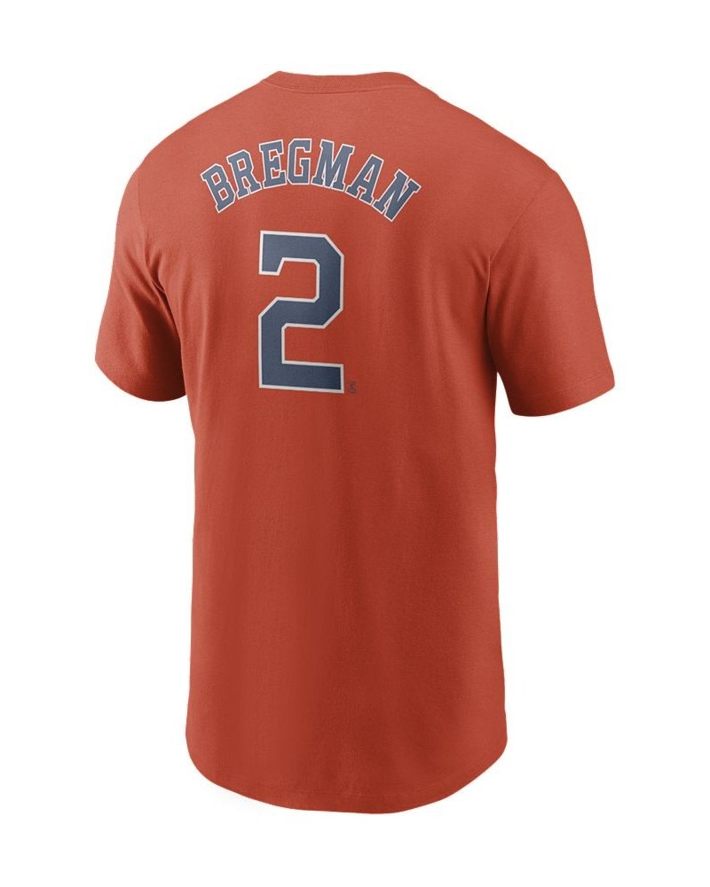 Men's Alex Bregman Houston Astros Name and Number Player T-Shirt $22.00 T-Shirts