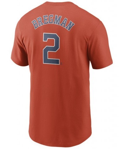 Men's Alex Bregman Houston Astros Name and Number Player T-Shirt $22.00 T-Shirts