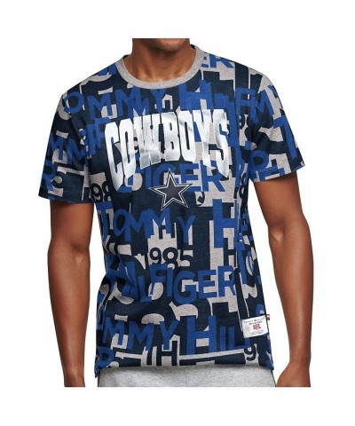 Men's Gray, Navy Dallas Cowboys All Over Print T-shirt $23.19 T-Shirts