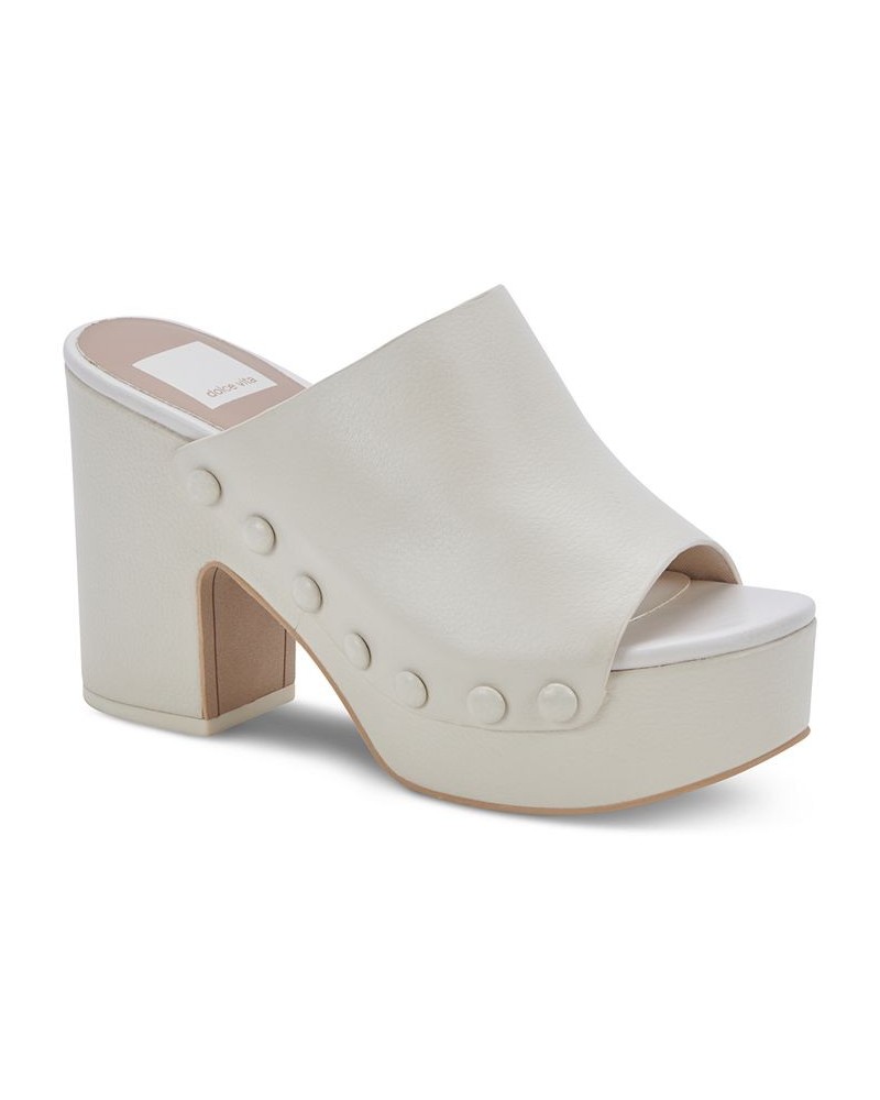 Women's Emol Platform Clogs White $57.80 Shoes