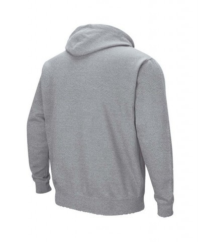 Men's Heathered Gray Wyoming Cowboys Arch and Logo Pullover Hoodie $23.64 Sweatshirt