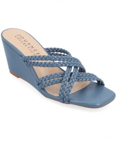 Women's Baylen Braided Wedge Sandals PD04 $48.44 Shoes