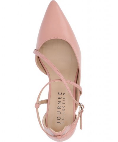 Women's Galvinn Crisscross Heel Pink $40.85 Shoes