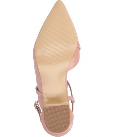 Women's Galvinn Crisscross Heel Pink $40.85 Shoes