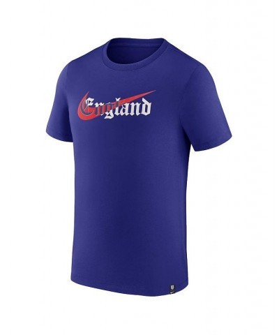 Men's Blue England National Team Swoosh T-shirt $16.80 T-Shirts