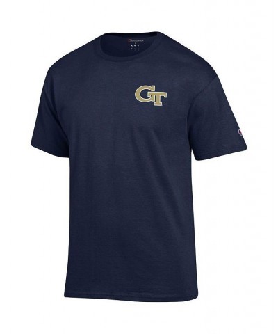 Men's Navy Georgia Tech Yellow Jackets Stack 2-Hit T-shirt $20.25 T-Shirts