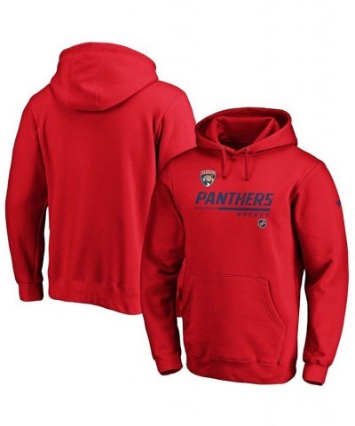 Men's Red Florida Panthers Authentic Pro Core Collection Prime Pullover Hoodie $33.63 Sweatshirt