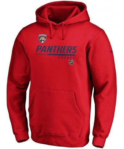 Men's Red Florida Panthers Authentic Pro Core Collection Prime Pullover Hoodie $33.63 Sweatshirt