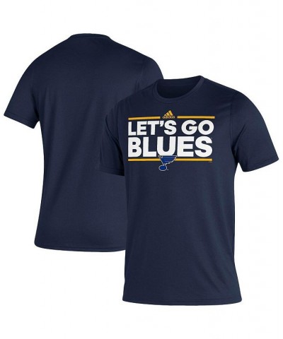 Men's Navy St. Louis Blues Dassler AEROREADY Creator T-shirt $20.70 T-Shirts