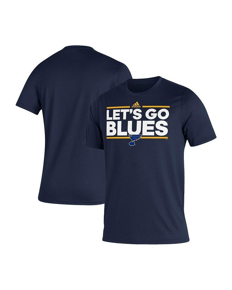 Men's Navy St. Louis Blues Dassler AEROREADY Creator T-shirt $20.70 T-Shirts