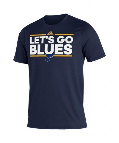 Men's Navy St. Louis Blues Dassler AEROREADY Creator T-shirt $20.70 T-Shirts