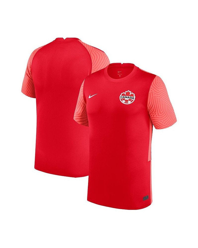 Men's Red Canada Soccer Home Replica Jersey $40.95 Jersey