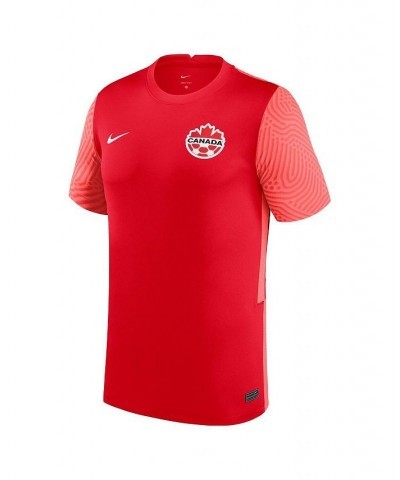 Men's Red Canada Soccer Home Replica Jersey $40.95 Jersey