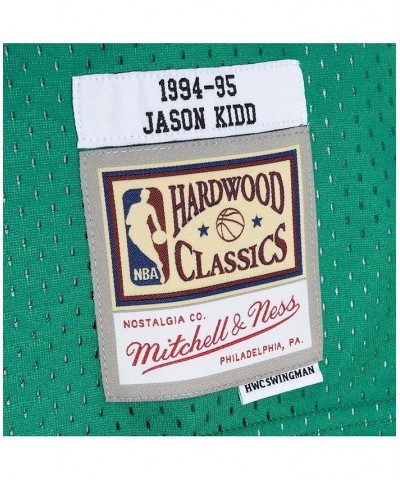 Men's Jason Kidd Blue, Green Dallas Mavericks Hardwood Classics 1994-95 Split Swingman Jersey $36.63 Jersey