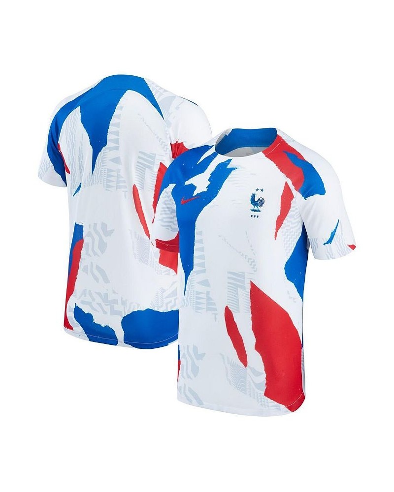 Men's White France National Team 2022/23 Pre-Match Top $42.39 Jersey