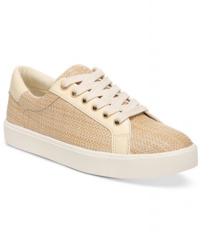 Ethyl Lace-Up Low-Top Sneakers Tan/Beige $36.80 Shoes