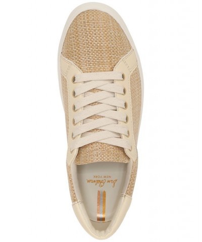 Ethyl Lace-Up Low-Top Sneakers Tan/Beige $36.80 Shoes