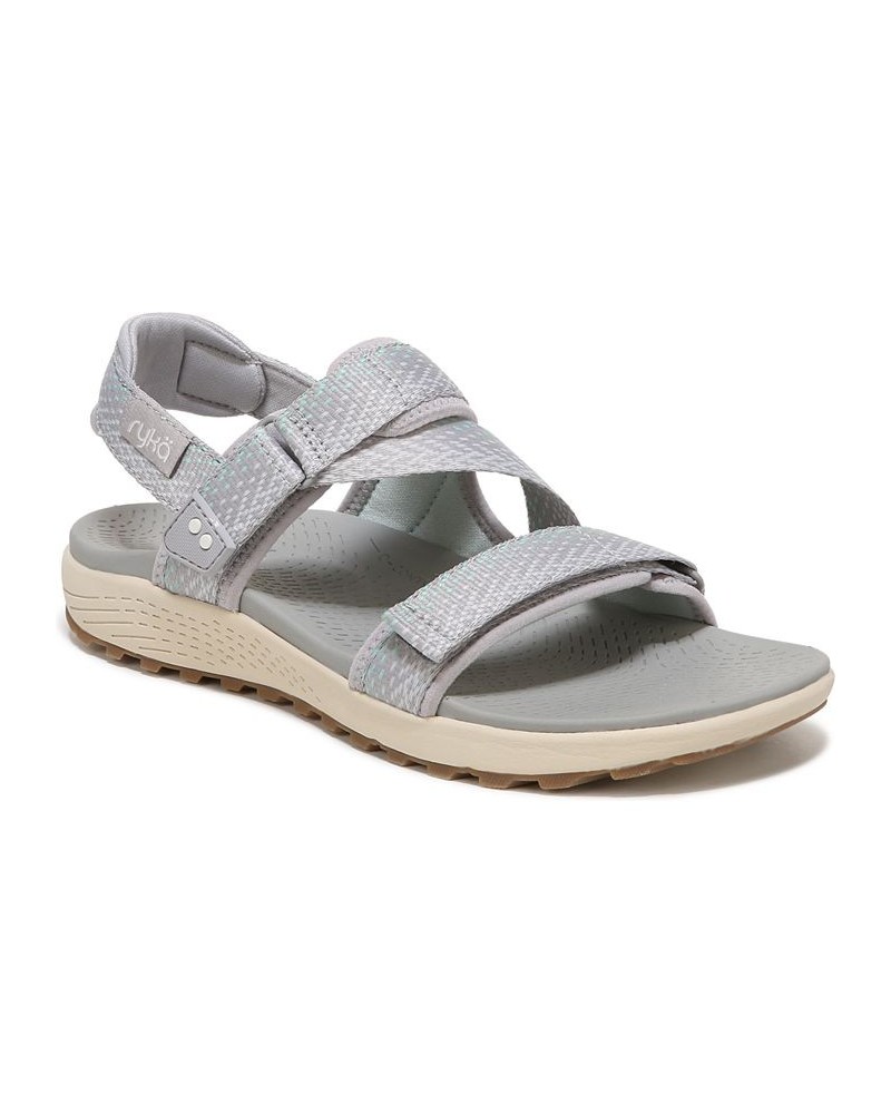 Women's Kona-Trek Ankle Strap Sandals Gray $50.00 Shoes