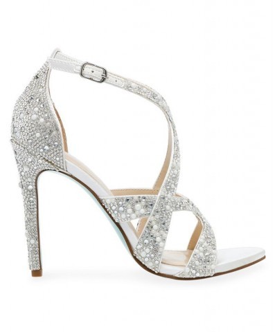 Women's Miles Evening Sandals Ivory/Cream $53.64 Shoes