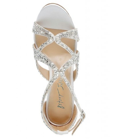 Women's Miles Evening Sandals Ivory/Cream $53.64 Shoes