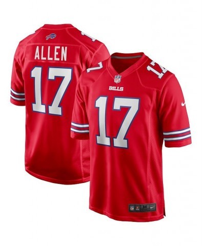 Men's Josh Allen Red Buffalo Bills Alternate Game Jersey $47.08 Jersey