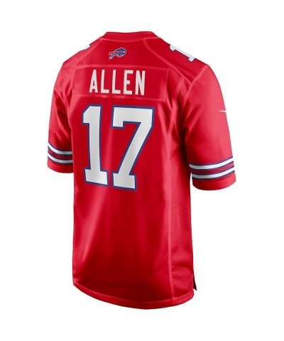 Men's Josh Allen Red Buffalo Bills Alternate Game Jersey $47.08 Jersey