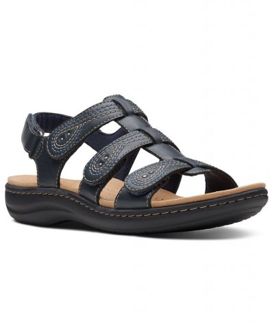 Women's Laurieann Vine Strappy Sport Sandals Blue $31.20 Shoes