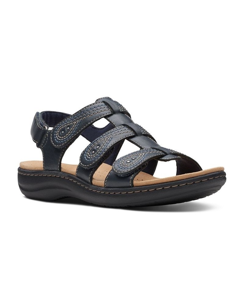 Women's Laurieann Vine Strappy Sport Sandals Blue $31.20 Shoes