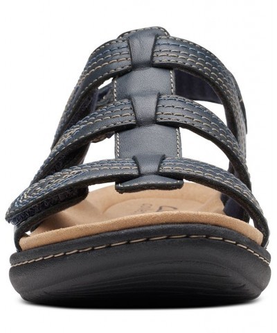 Women's Laurieann Vine Strappy Sport Sandals Blue $31.20 Shoes