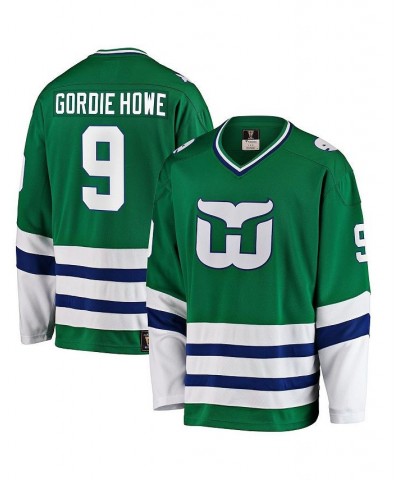 Men's Gordie Howe Green Hartford Whalers Premier Breakaway Retired Player Jersey $63.00 Jersey