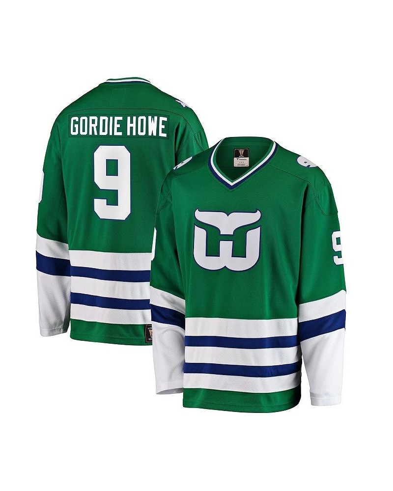 Men's Gordie Howe Green Hartford Whalers Premier Breakaway Retired Player Jersey $63.00 Jersey