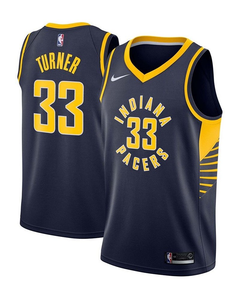 Men's Myles Turner Navy Indiana Pacers Swingman Jersey - Icon Edition $41.40 Jersey